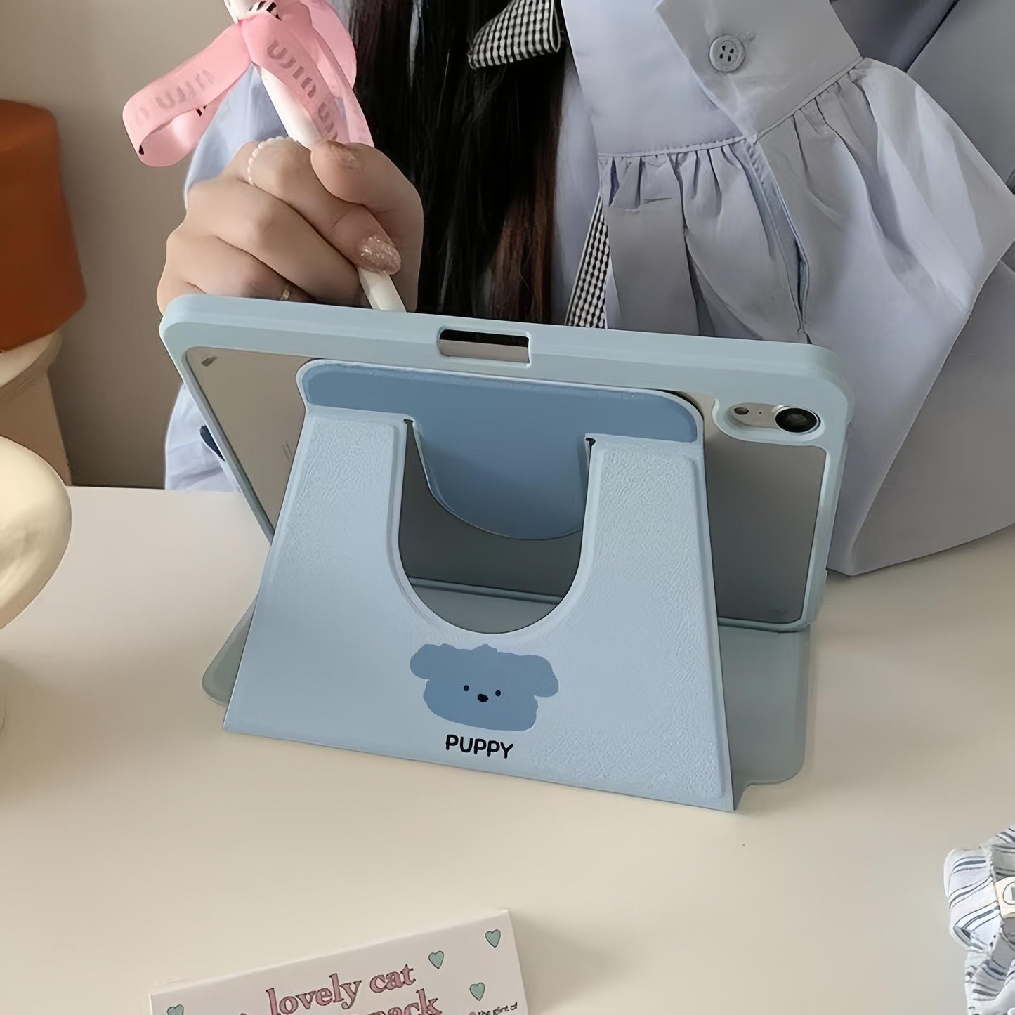 Puppy Character Rotating iPad Case