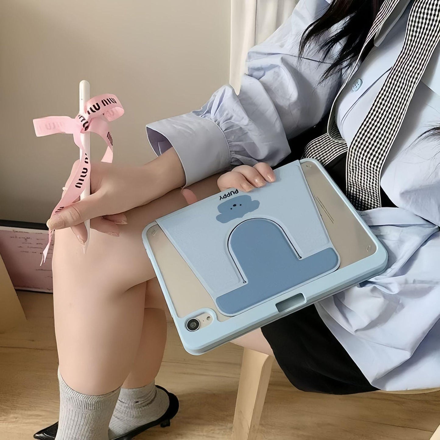 Puppy Character Rotating iPad Case