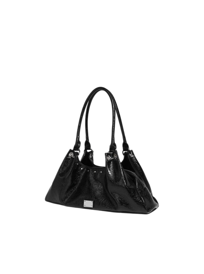 Soft Gloss Hobo Shoulder Bag