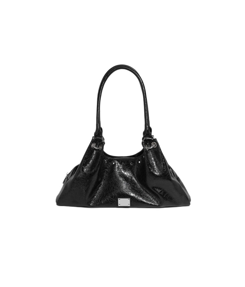 Soft Gloss Hobo Shoulder Bag