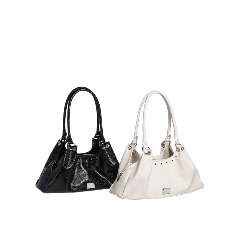 Soft Gloss Hobo Shoulder Bag