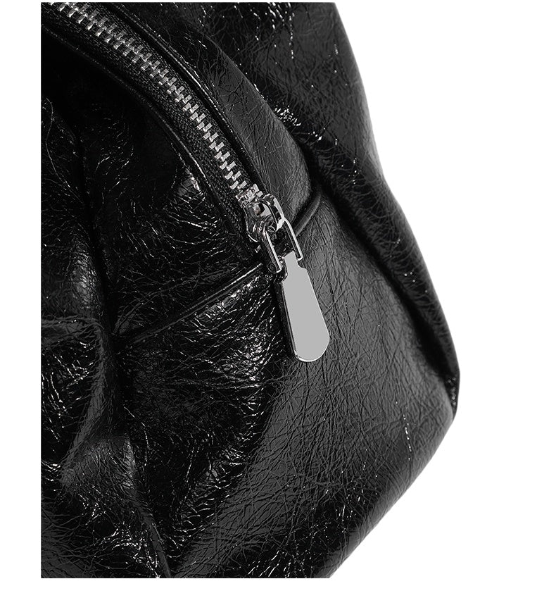 Soft Gloss Hobo Shoulder Bag