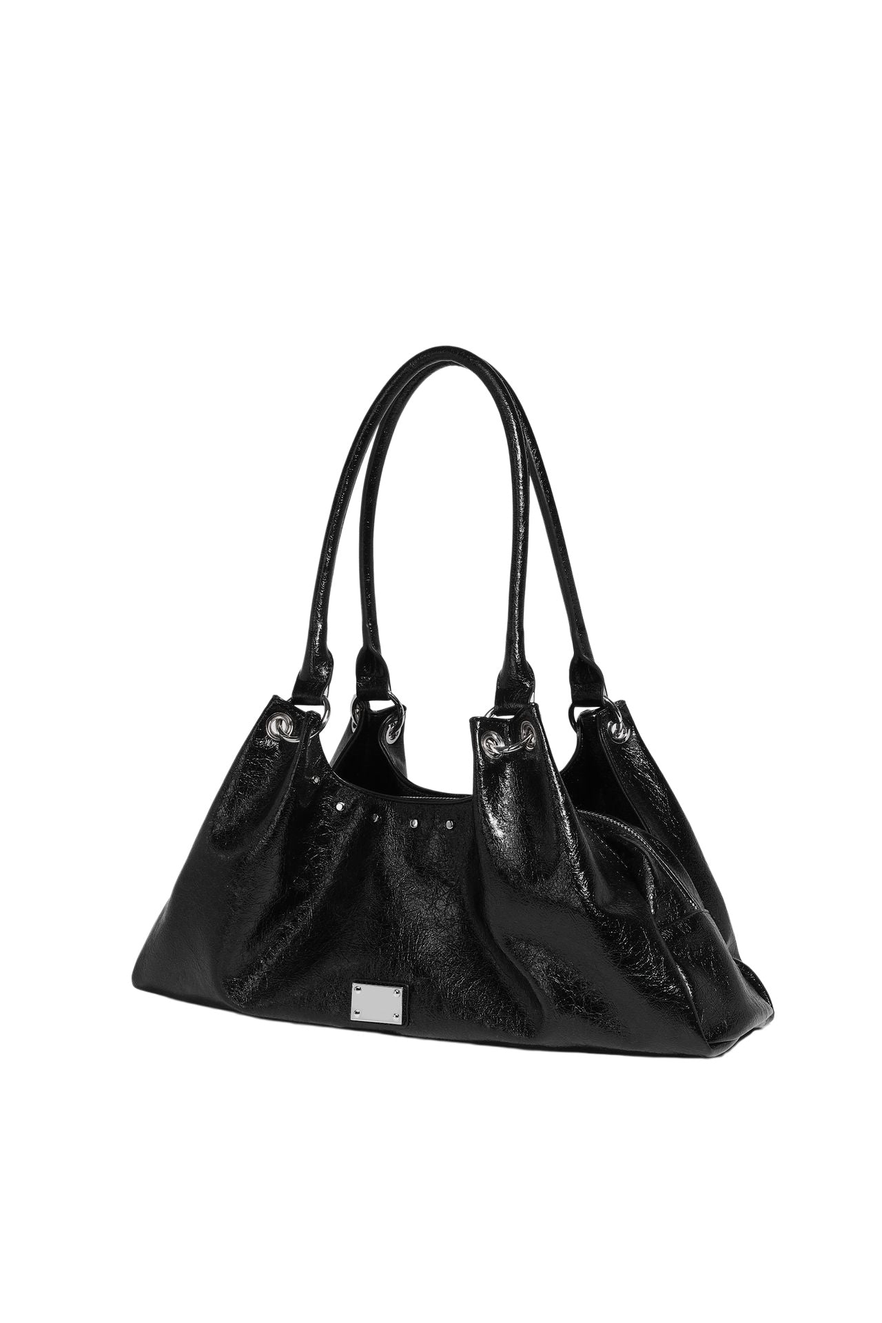 Soft Gloss Hobo Shoulder Bag