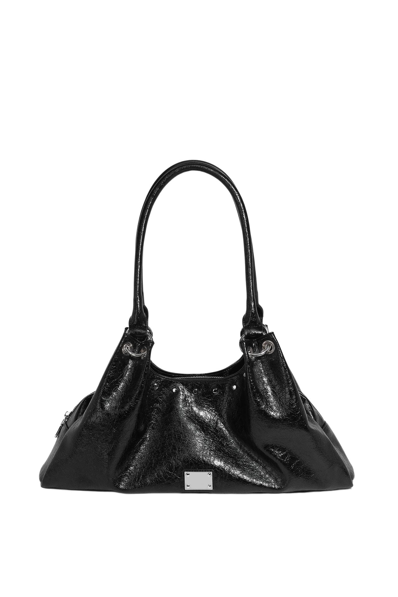 Soft Gloss Hobo Shoulder Bag