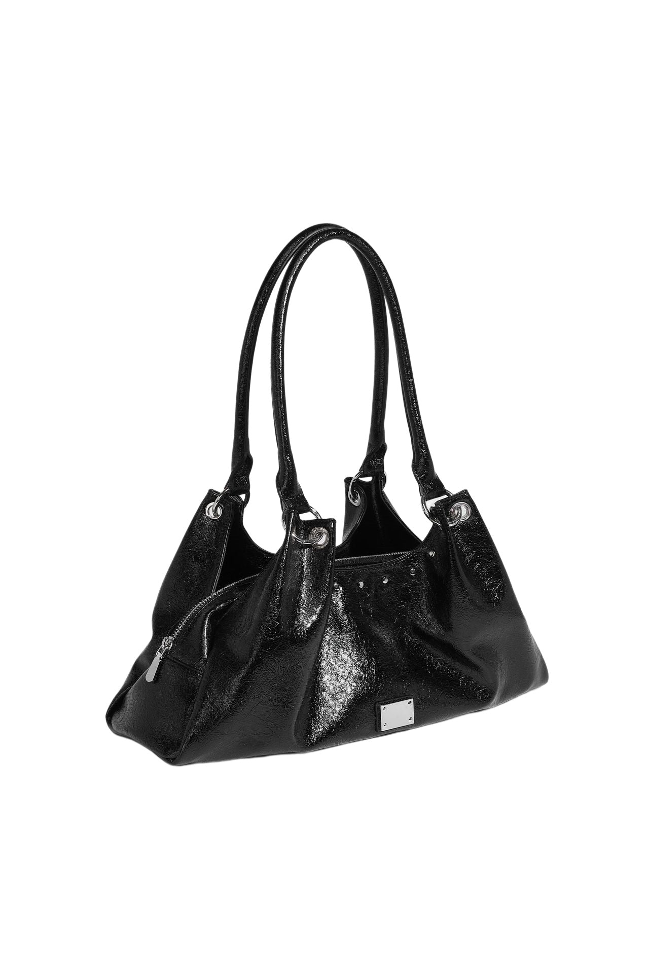 Soft Gloss Hobo Shoulder Bag