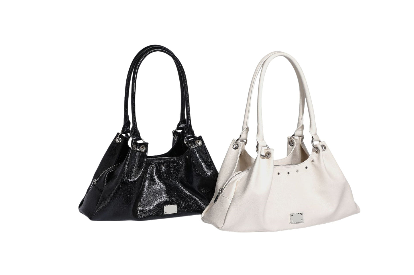 Soft Gloss Hobo Shoulder Bag