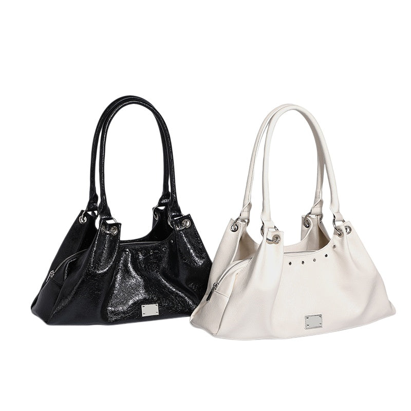 Soft Gloss Hobo Shoulder Bag