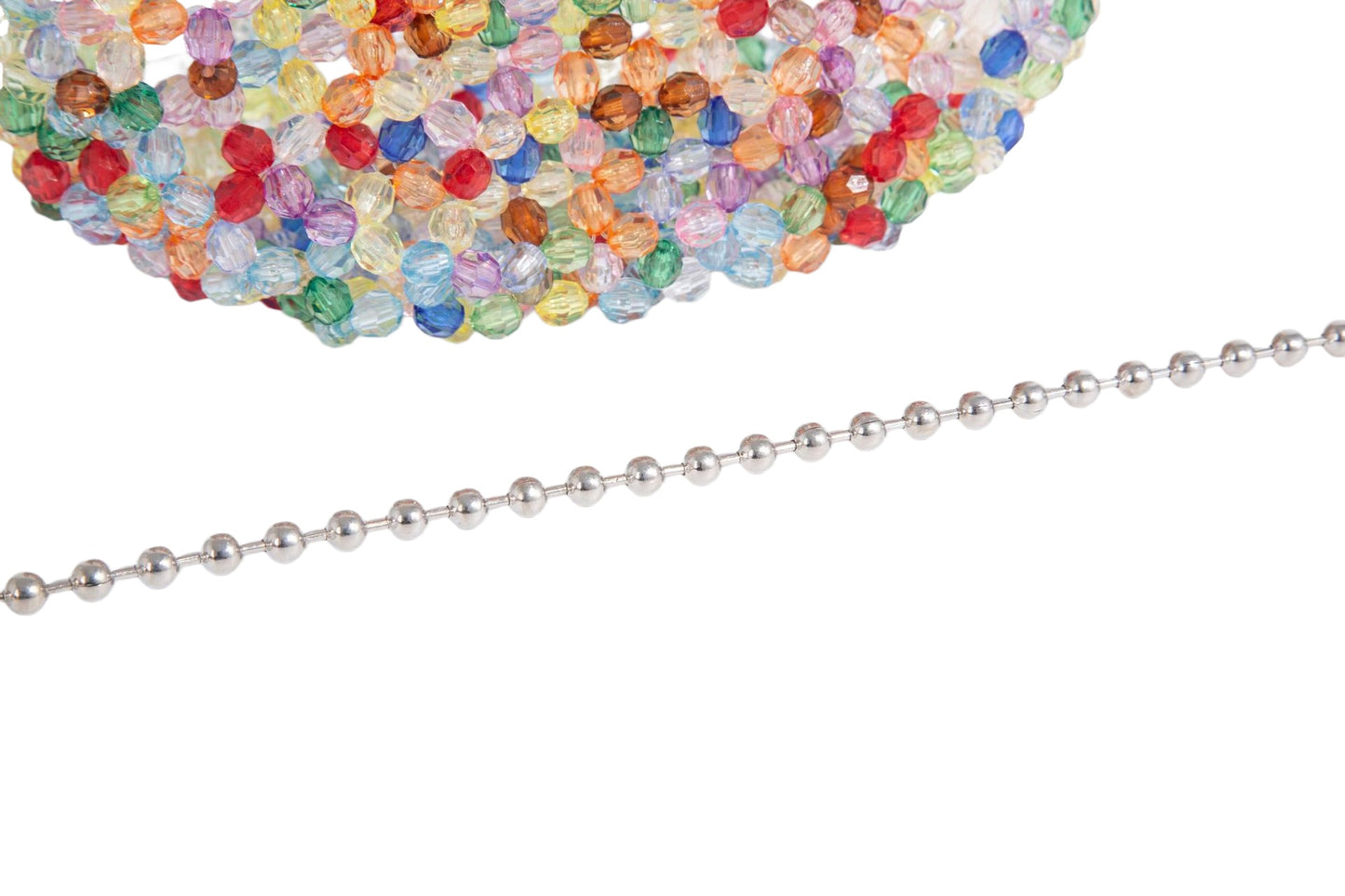 Silver Crystal Beaded Mini Bag