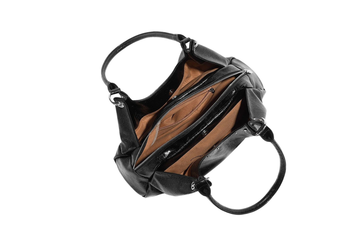 Soft Gloss Hobo Shoulder Bag