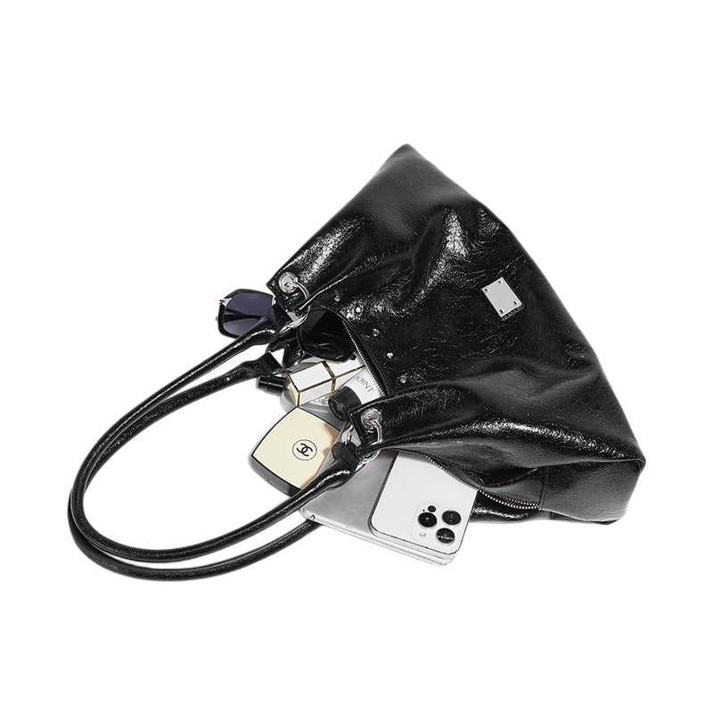 Soft Gloss Hobo Shoulder Bag