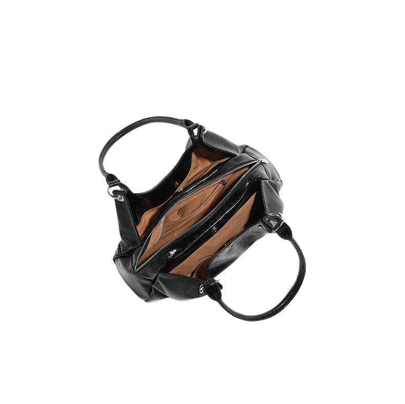 Soft Gloss Hobo Shoulder Bag