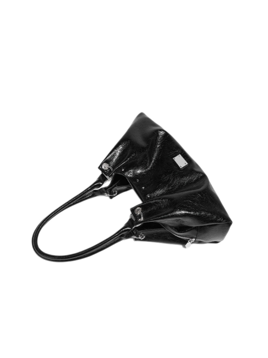Soft Gloss Hobo Shoulder Bag