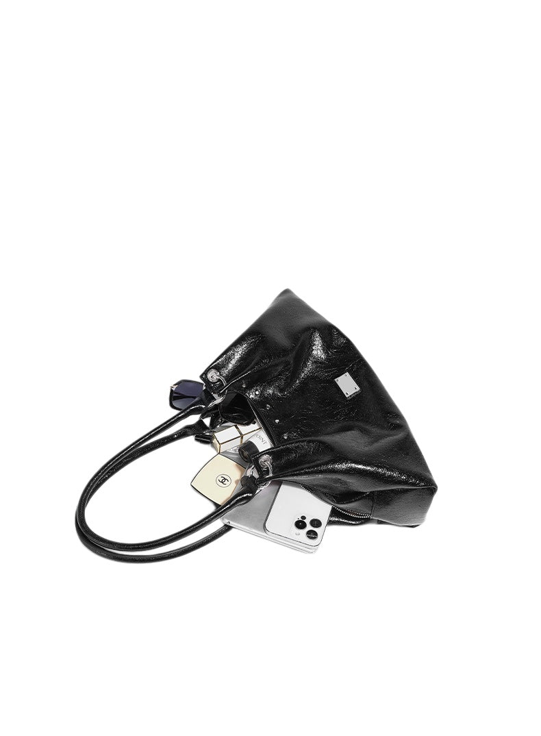 Soft Gloss Hobo Shoulder Bag