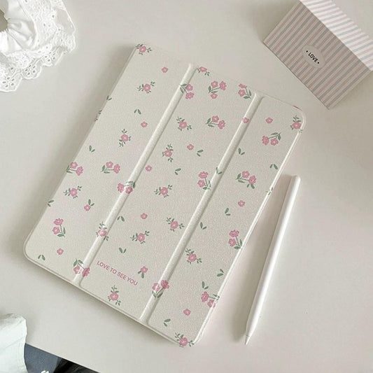 Floral Tri-Fold iPad Case