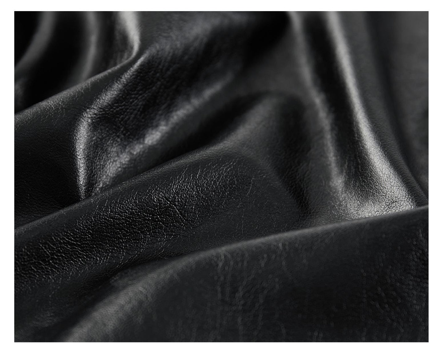 Round-neck Button Short Faux Leather Jacket