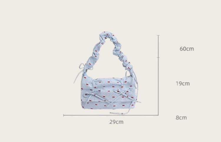 Shirring Canvas Large-Capacity Shoulder Tote Bag